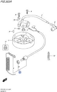 Suzuki DF2.5 Stop Switch Assembly 37830-97J14-000 (click for enlarged image)